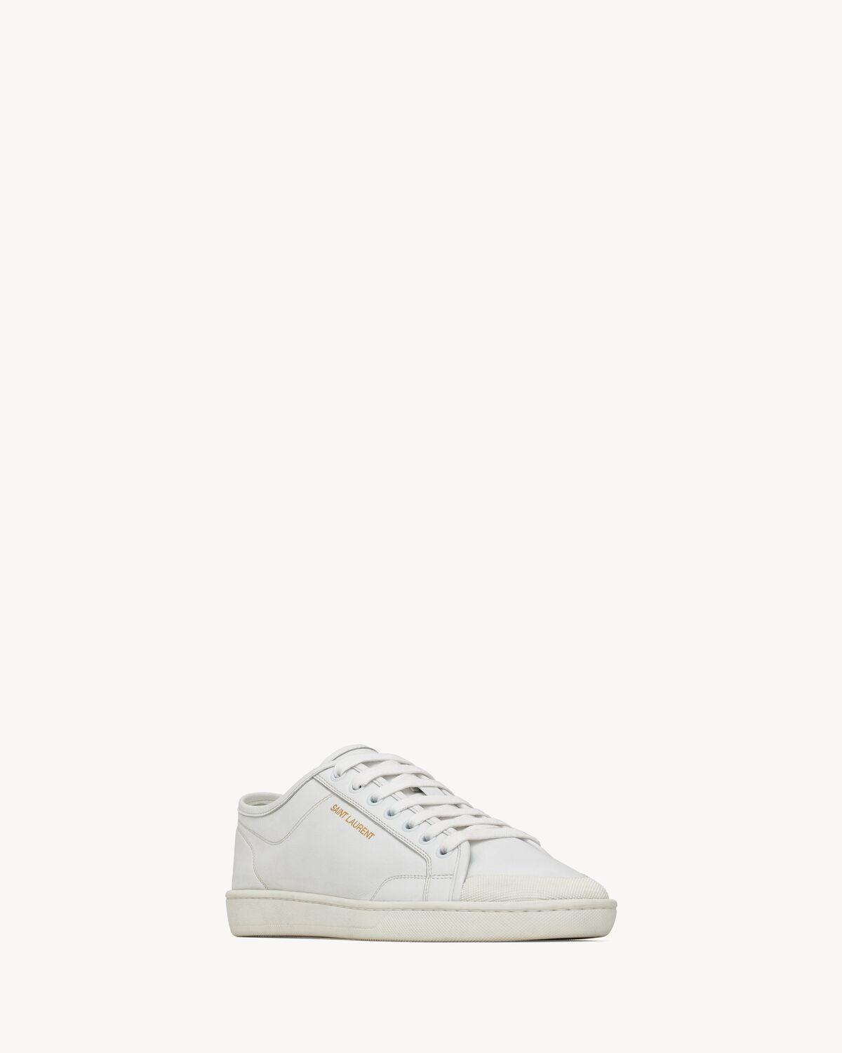 gym sneakers in smooth leather Product Image