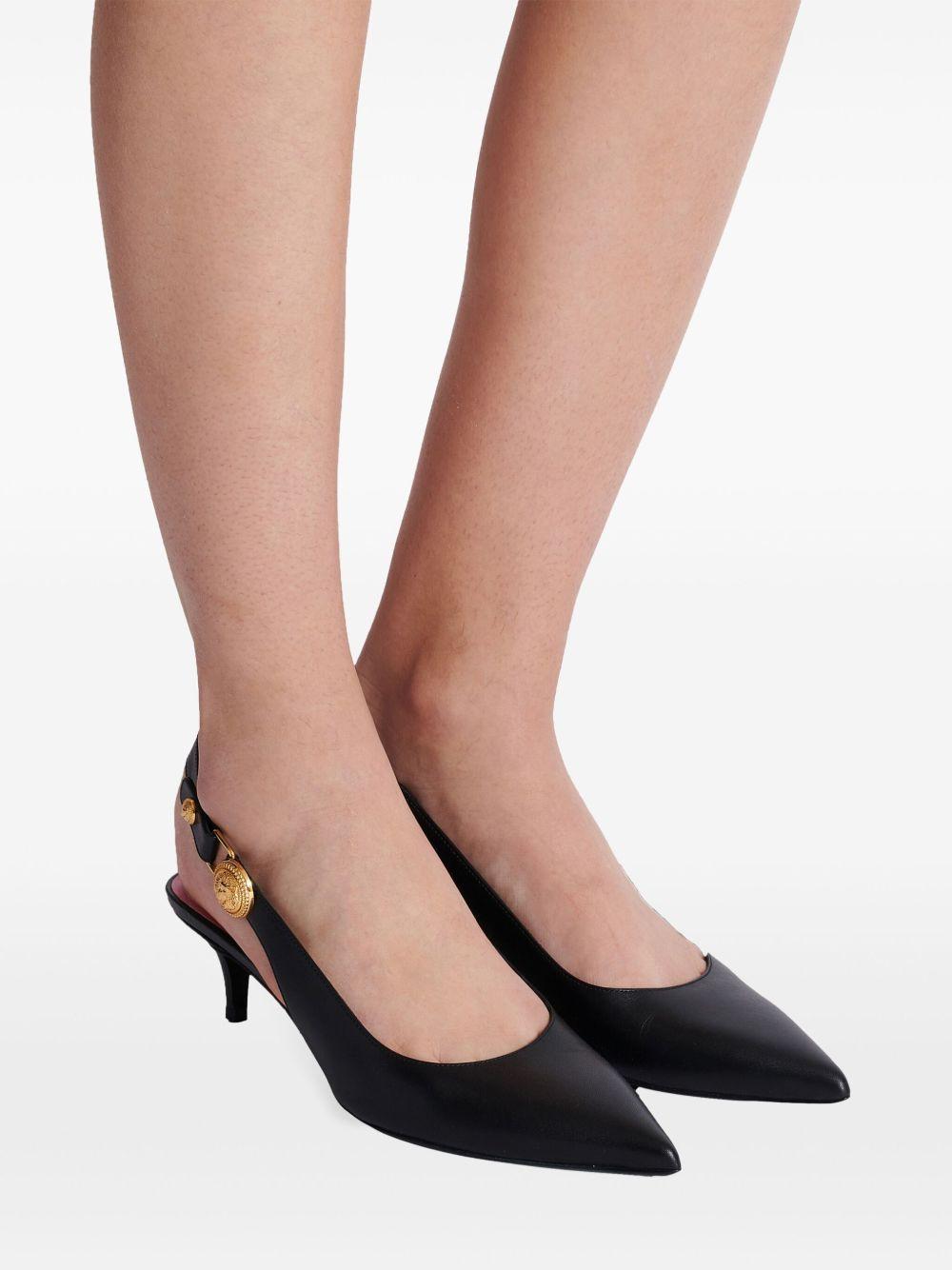 Eva 50mm leather slingback pumps Product Image
