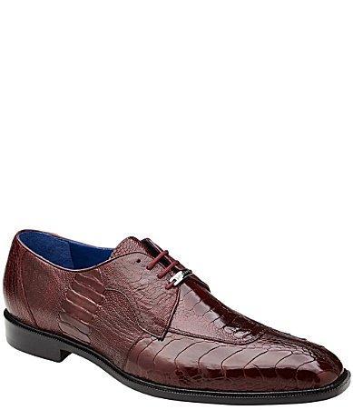 Belvedere Mens Siena Ostrich Square Toe Oxfords Product Image
