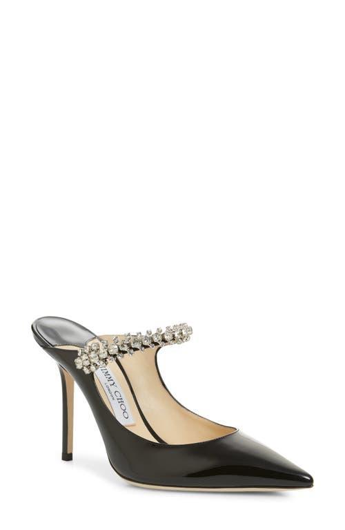 Bing Patent Jeweled Mules Product Image