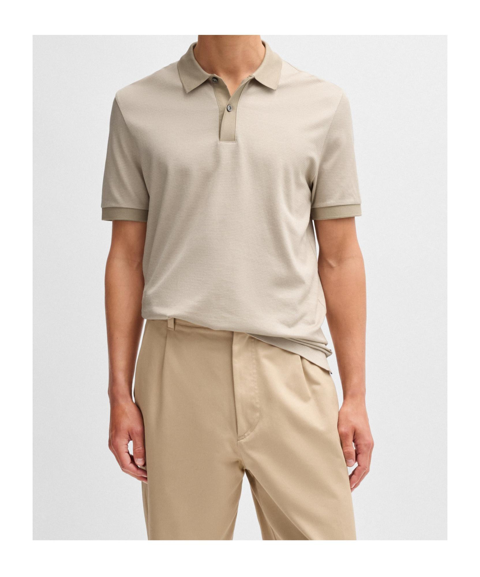 HUGO BOSS Short-sleeved Polo Shirt In Nude Product Image