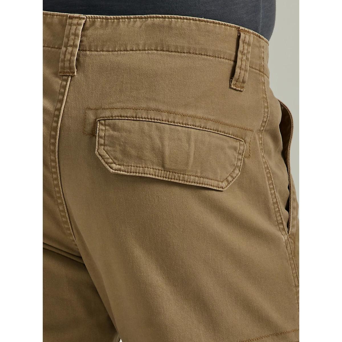 Men's Wrangler® Flex Tapered Cargo Pant in Brown Jungle Product Image