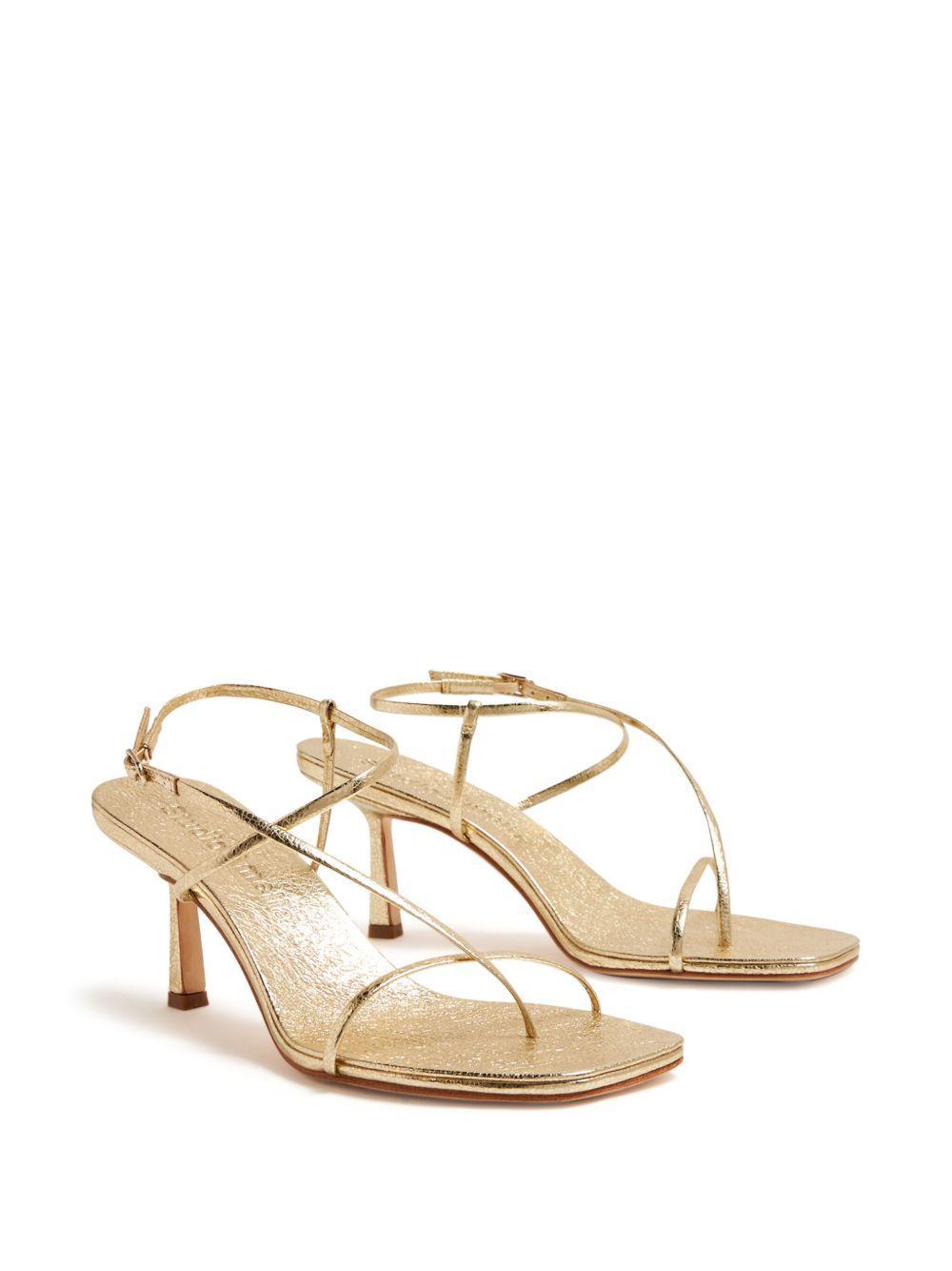 Cross Front 70mm laminated-leather sandals Product Image