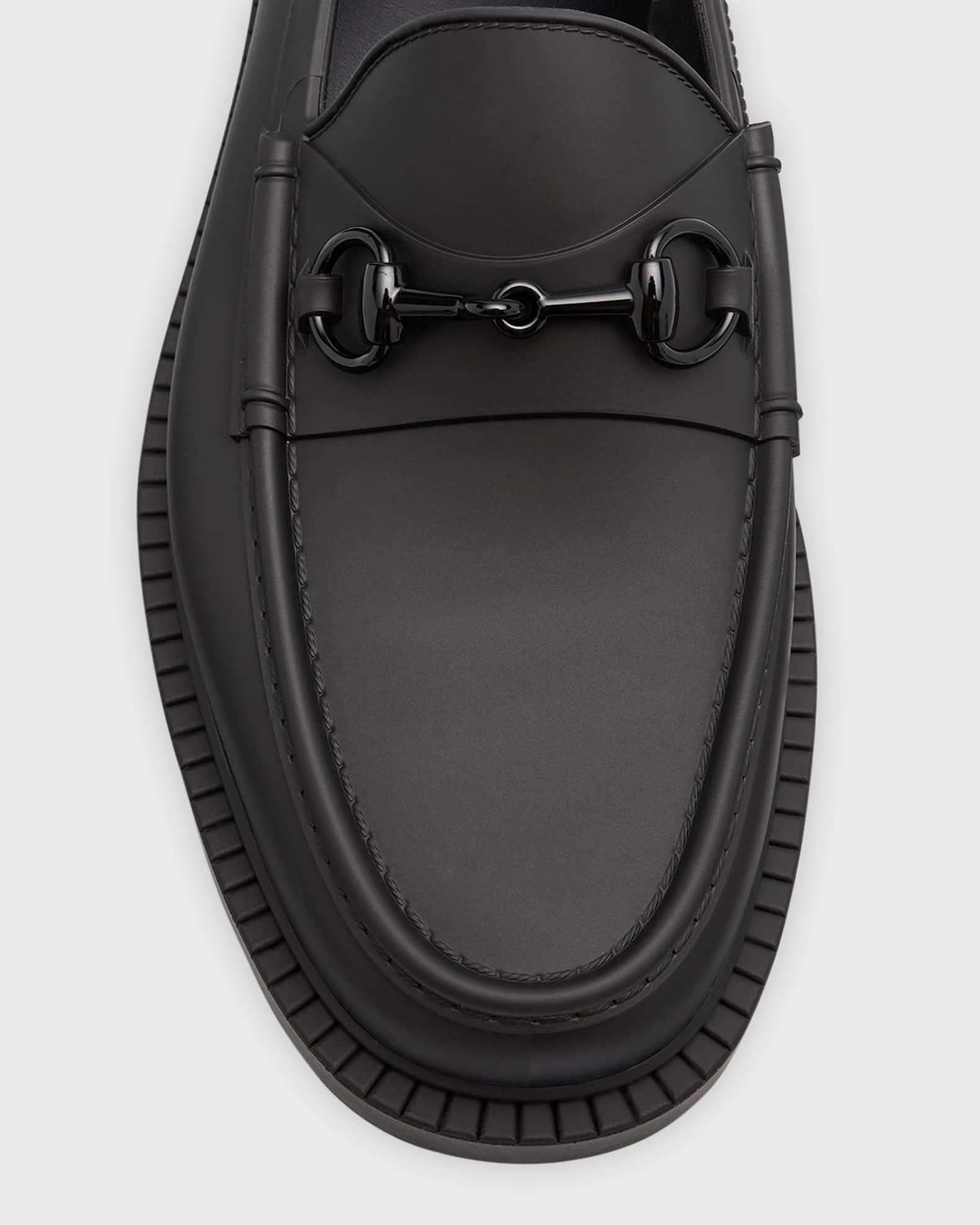 Men's New Dark Rubber Bit Loafers Product Image