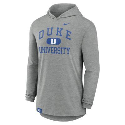 Duke Blue Devils Blitz Nike Men's Dri-FIT College Long-Sleeve Hooded T-Shirt Product Image
