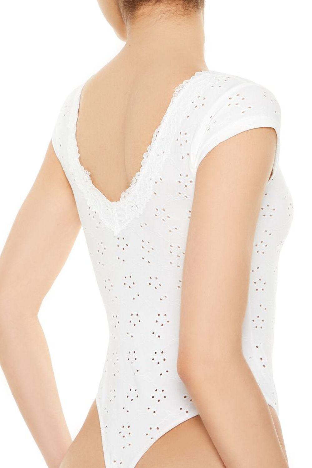 Eyelet Lingerie Thong Bodysuit | Forever 21 Product Image