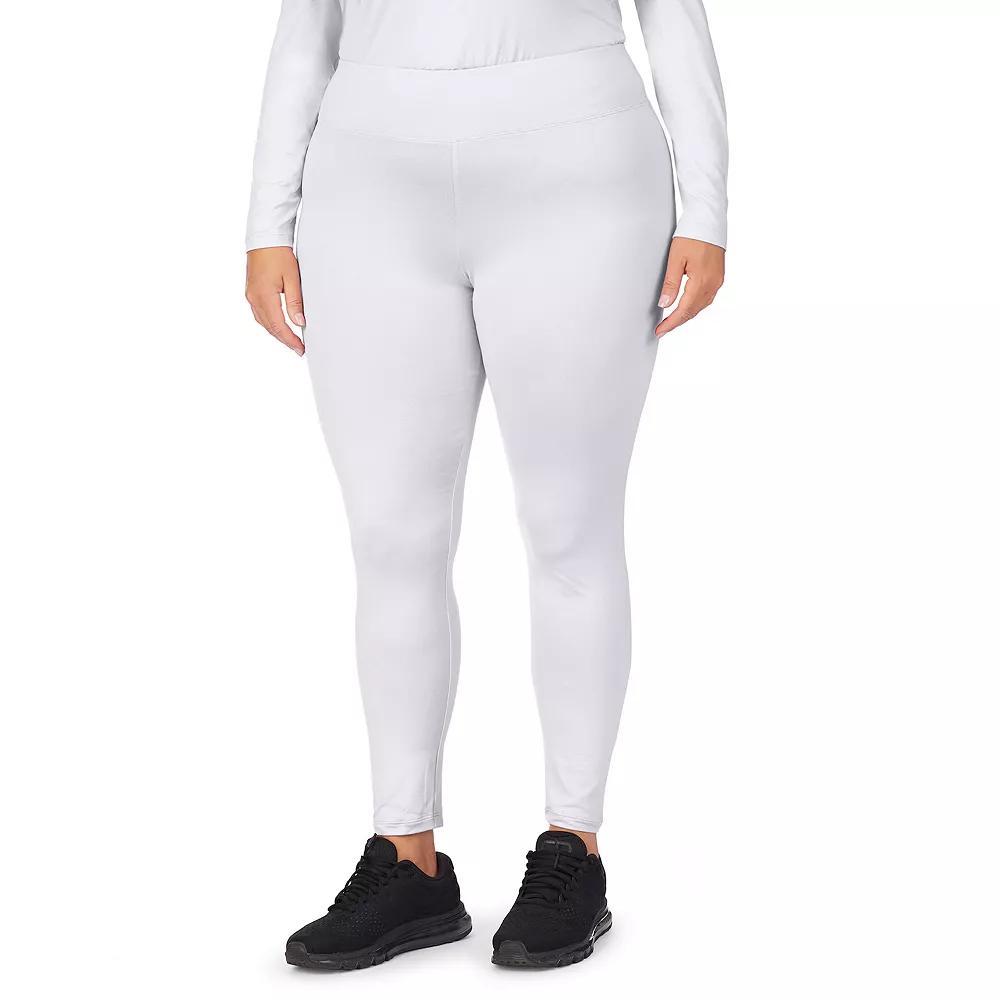 Plus Size Cuddl Duds® Under Scrubs Leggings, Women's, Size: 3XL, White Product Image