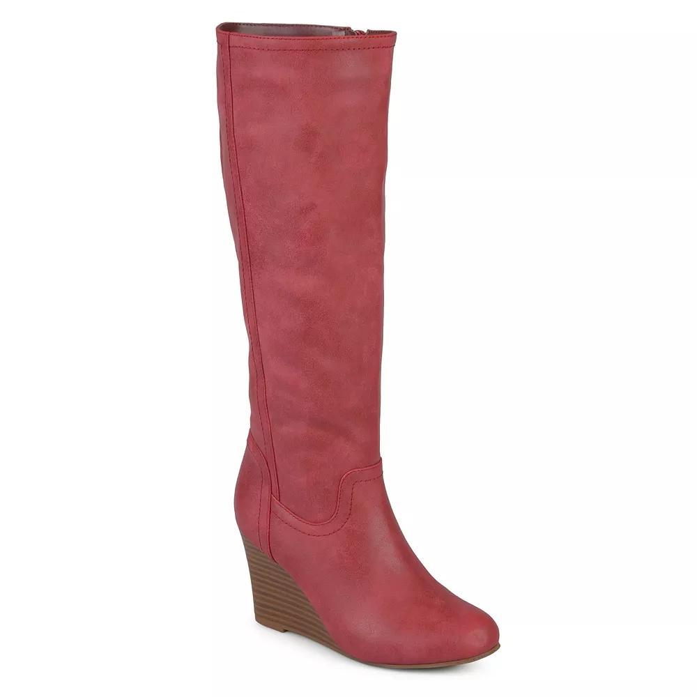 Journee Langly Women's Wedge Knee High Boots, Girl's, Size: 9 Wc Product Image