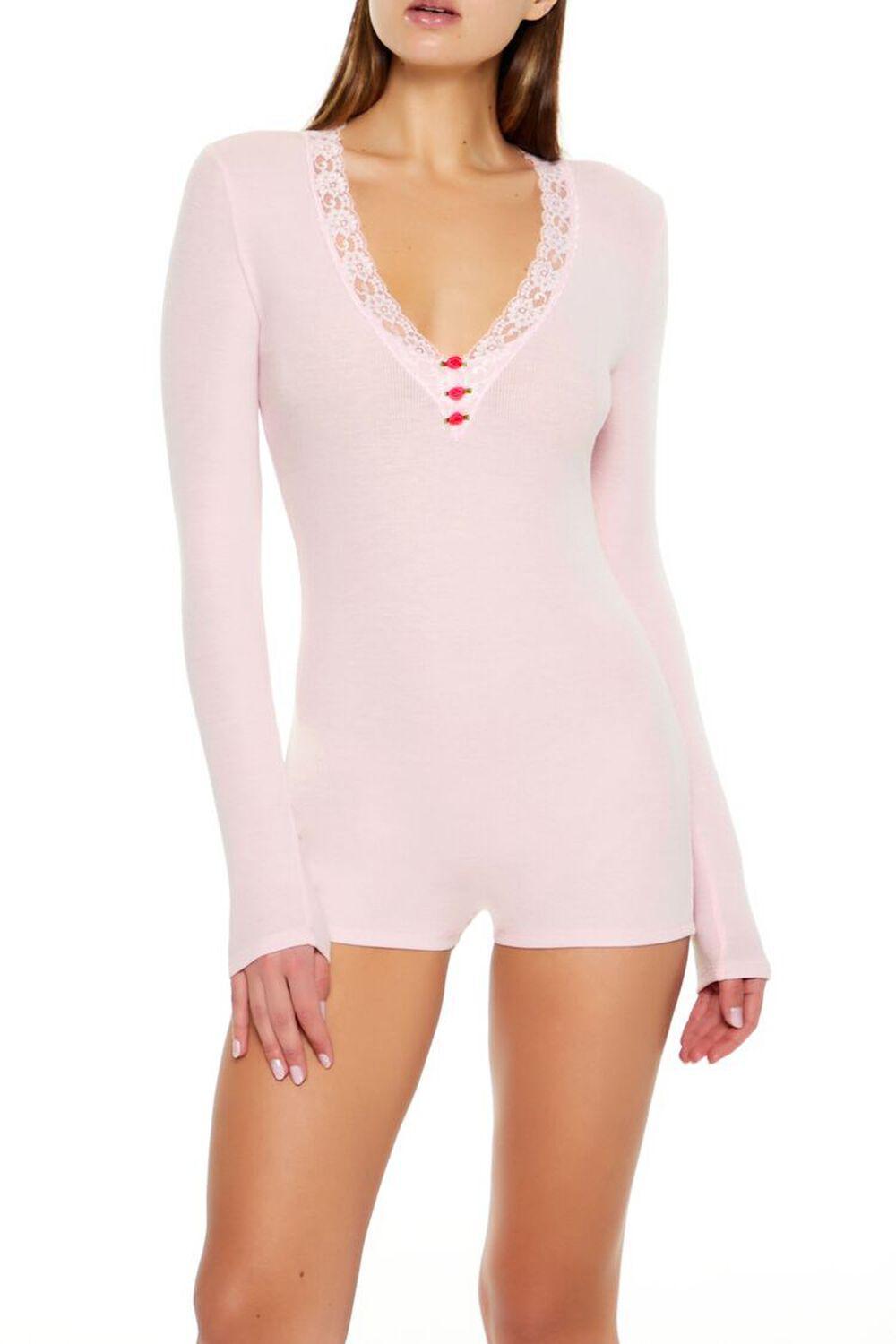 Rosette Pajama Romper | Forever 21 Product Image