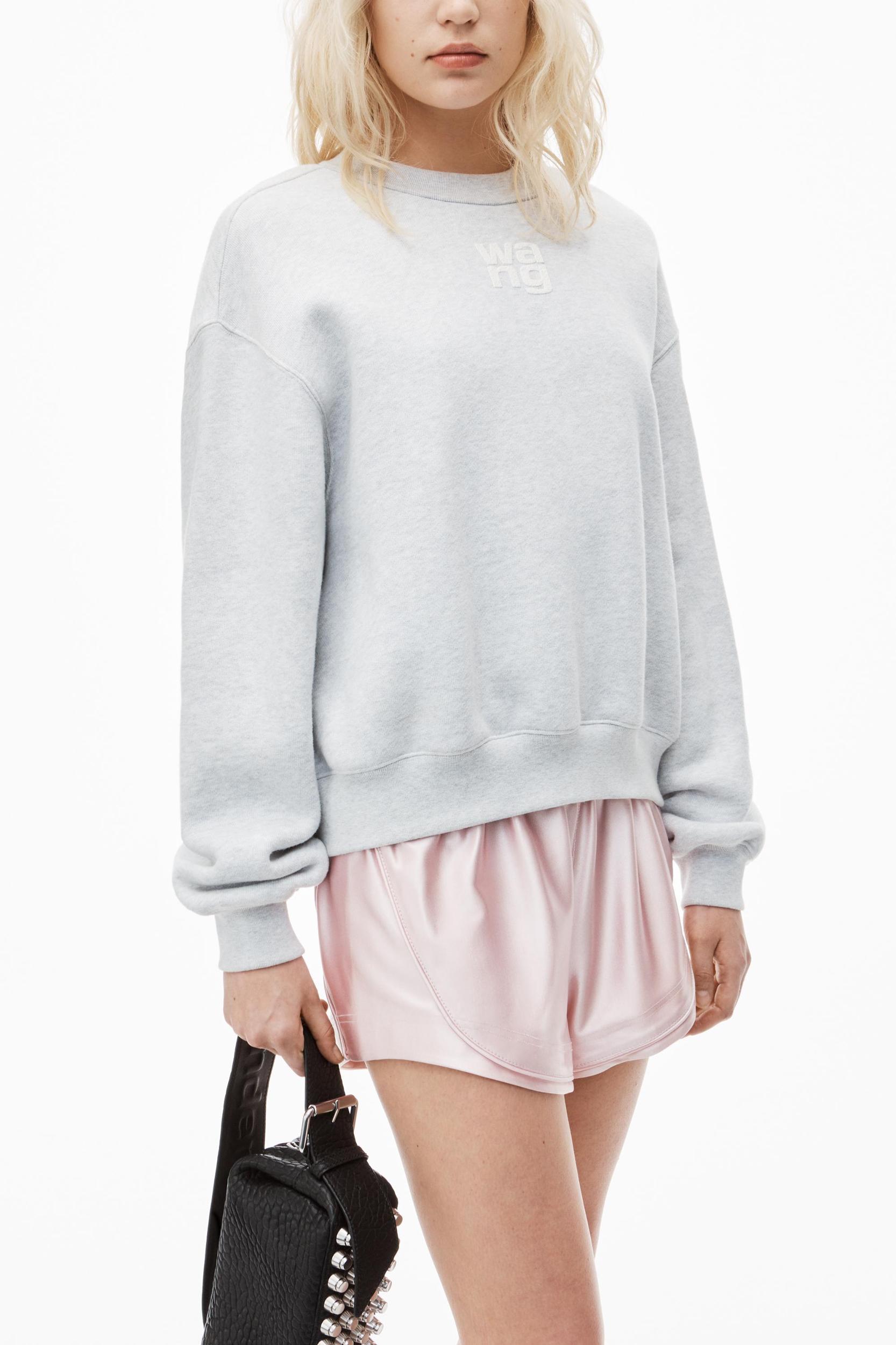 Puff Logo Sweatshirt In Structured Terry Product Image