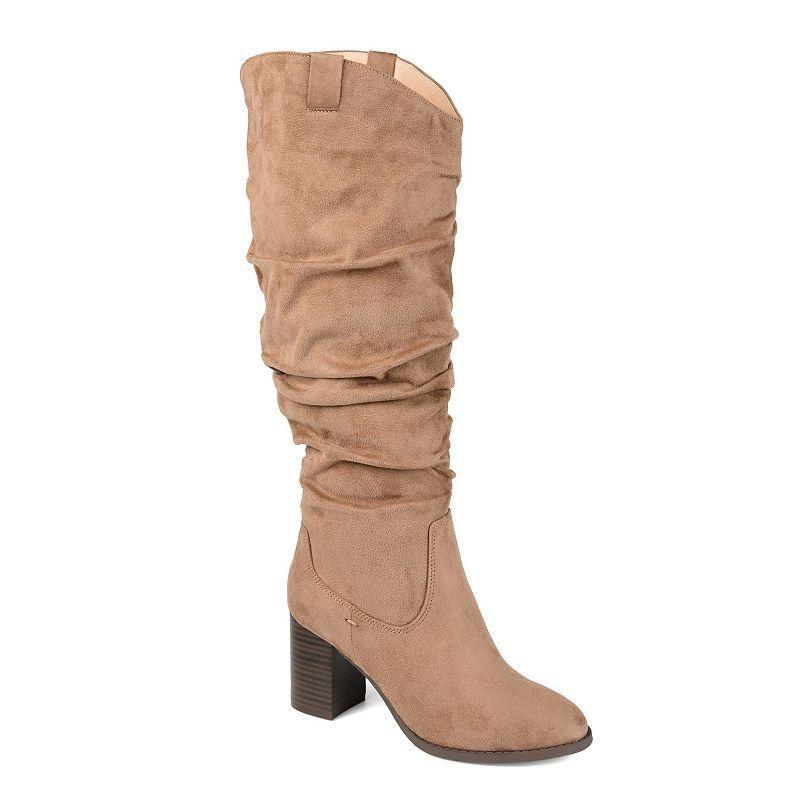 Journee Aneil Womens Knee-High Boots Brown Product Image
