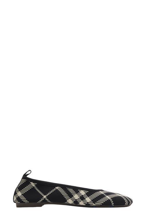 Baby Check Knit Ballerina Flats Product Image