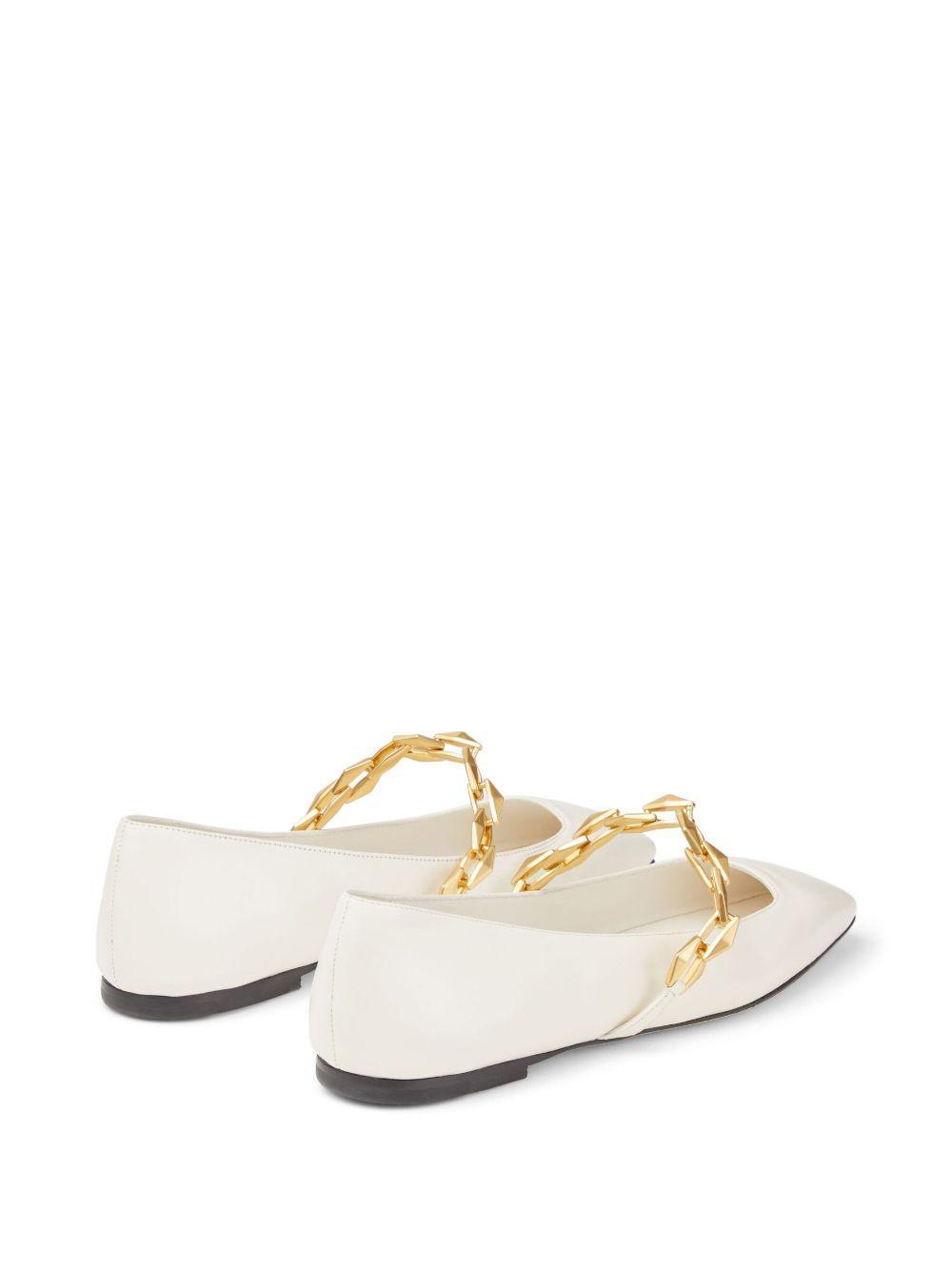 Diamond Tilda leather ballerina shoes Product Image