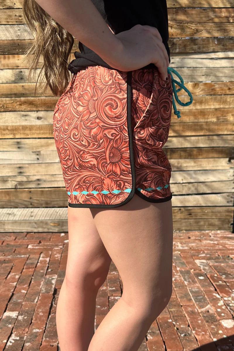 Sterling Kreek Tooled Beauty Shorts Product Image
