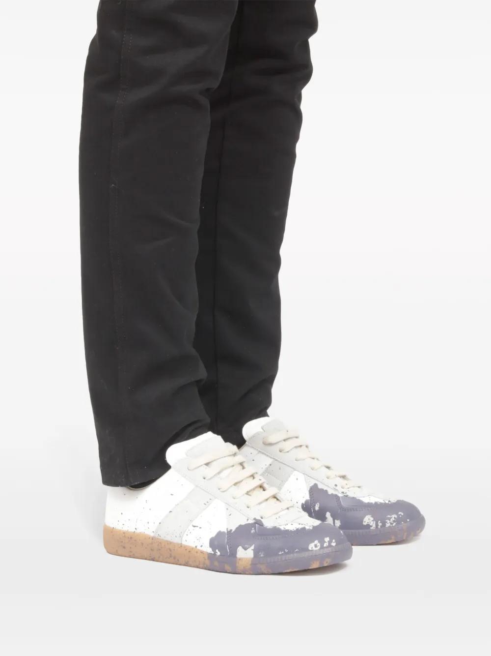 Replica Paint leather sneakers Product Image