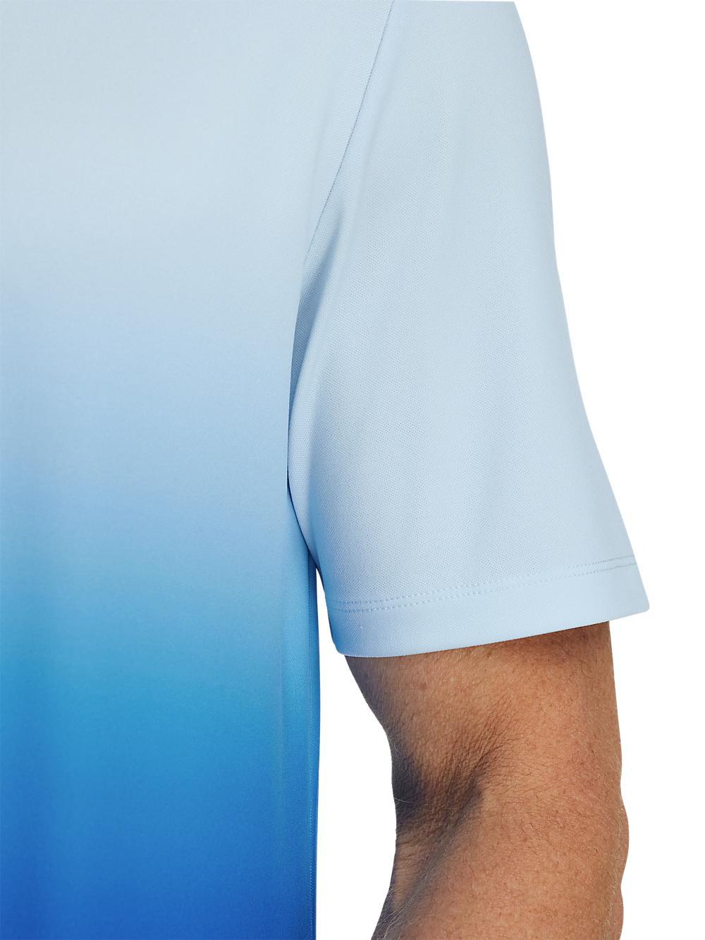 Performance Blend Three Button Polo - Blue Product Image
