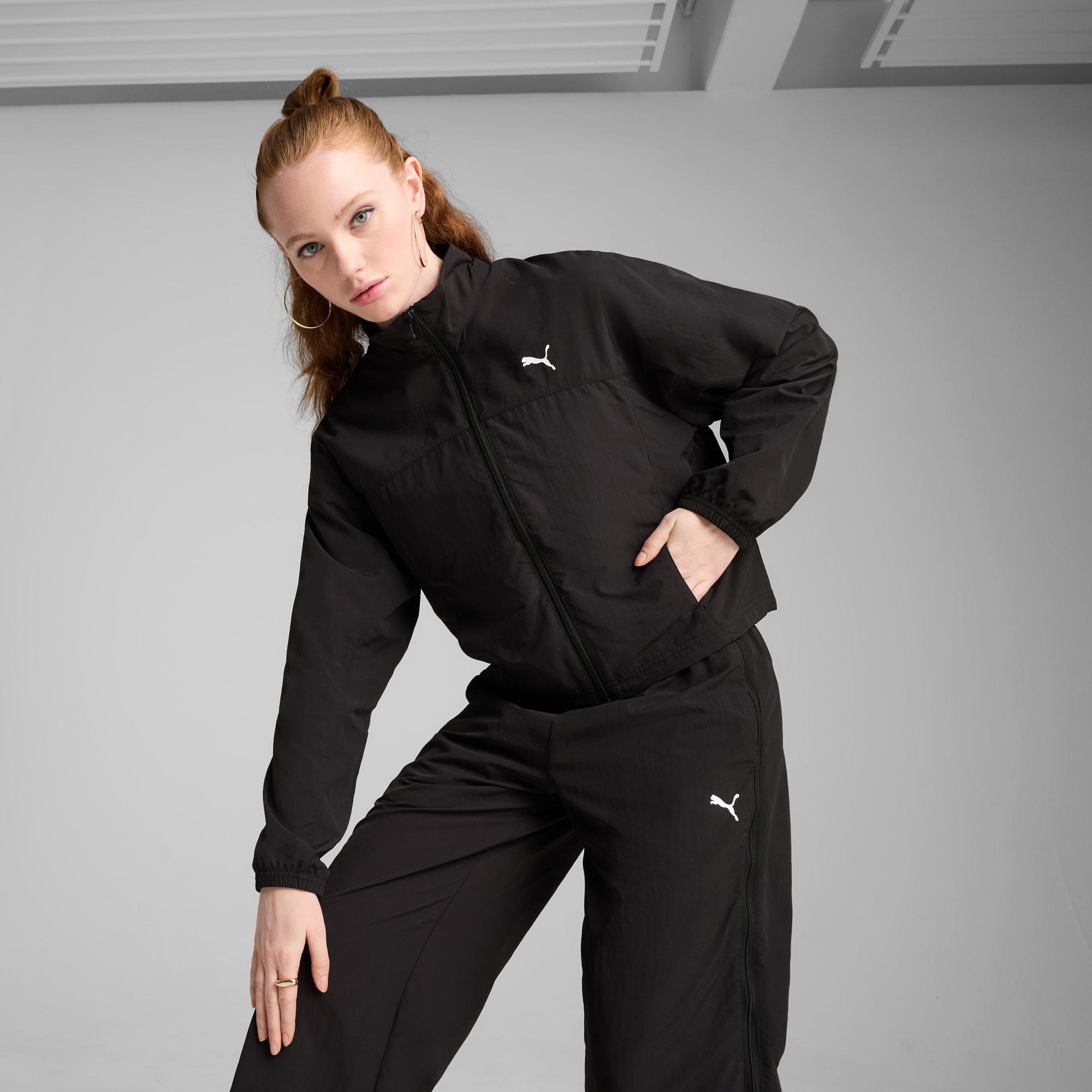 DARE TO Women's Oversized Full-Zip Woven Jacket Product Image