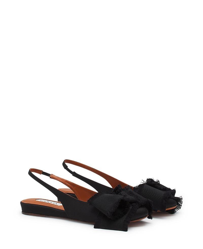 Lanvin Womens Slingback Ballerina Flat in Satin Product Image