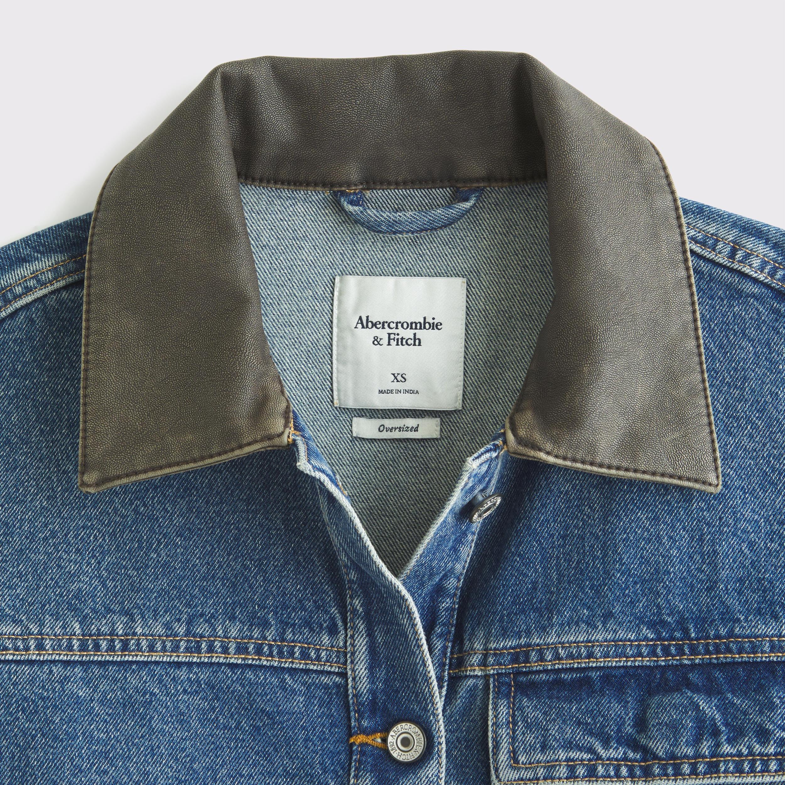 Denim Utility Shirt Jacket Product Image