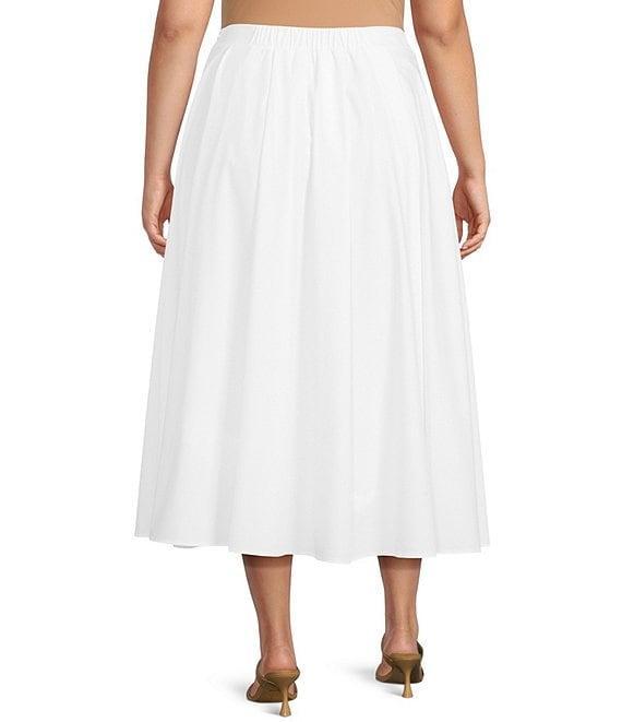 Lucy Paris Plus Size Junia Pleated Midi Skirt Product Image