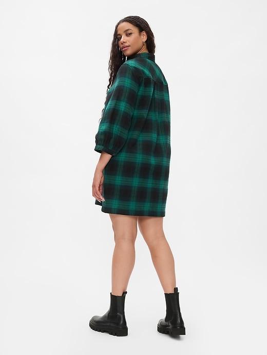 Flannel Utility Mini Shirtdress Product Image