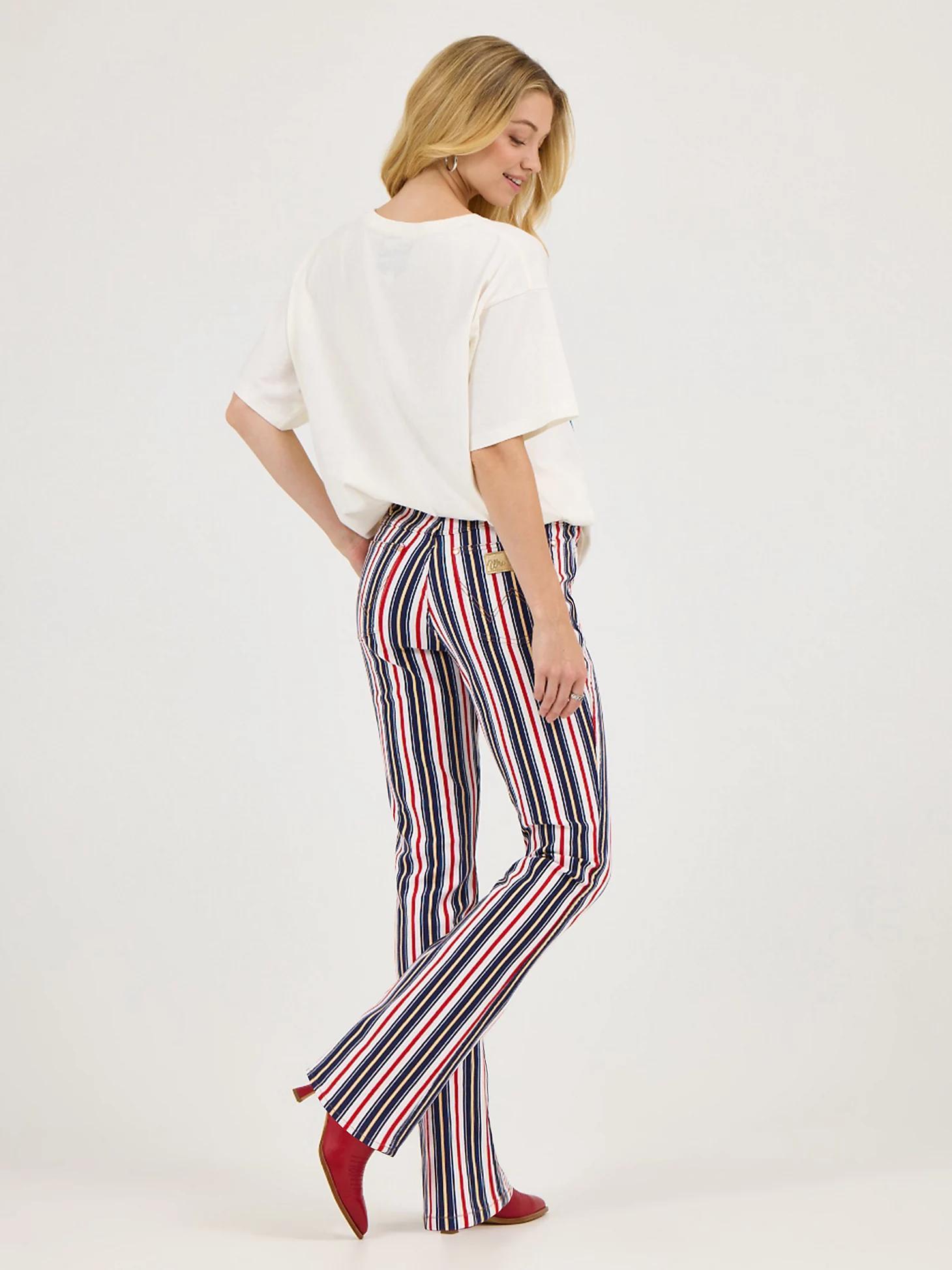 Wrangler x Lainey Wilson Striped Flare Jeans | Women's JEANS | Wrangler® Product Image