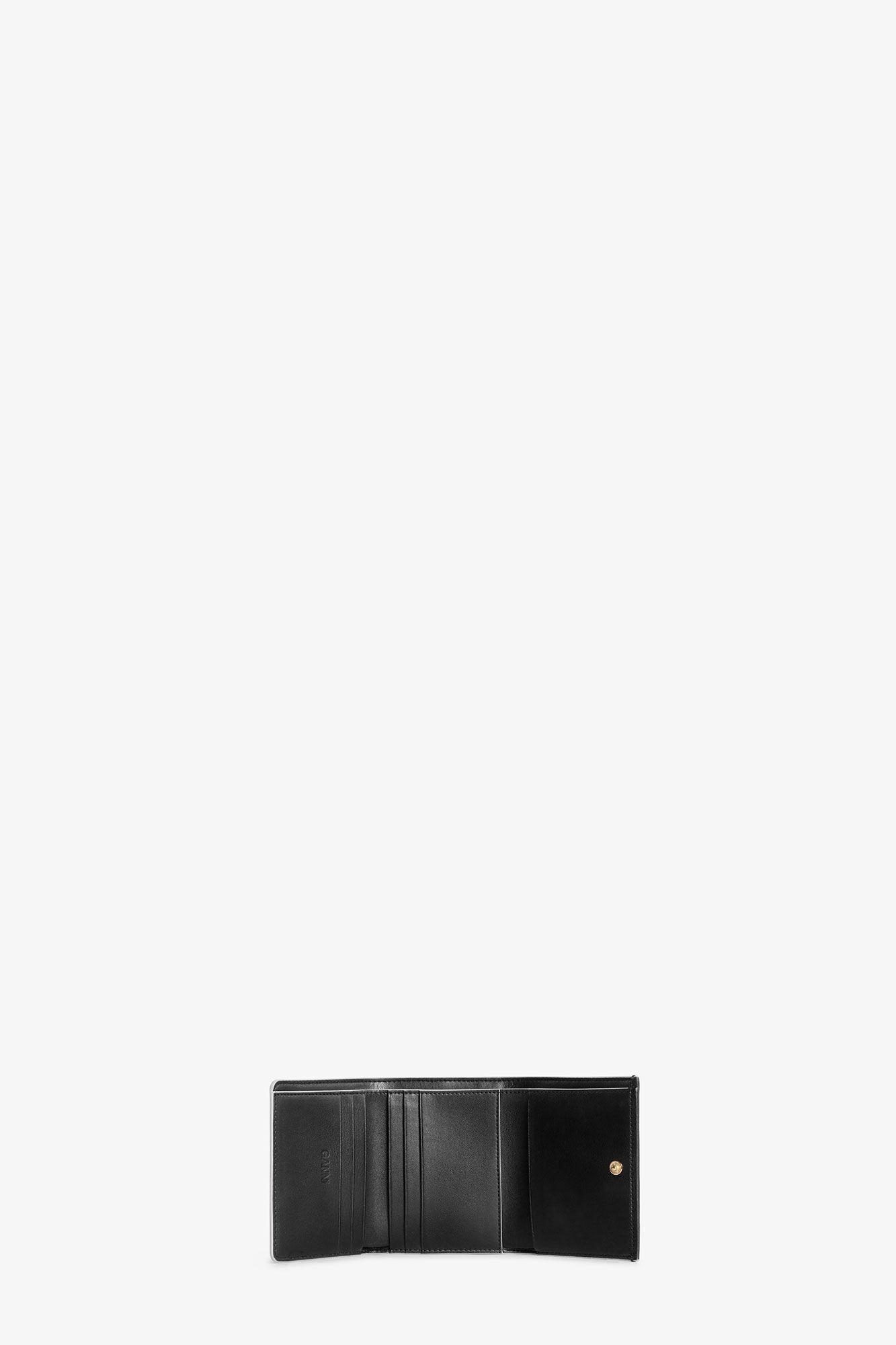 Black Ganni Bou Trifold Wallet Product Image