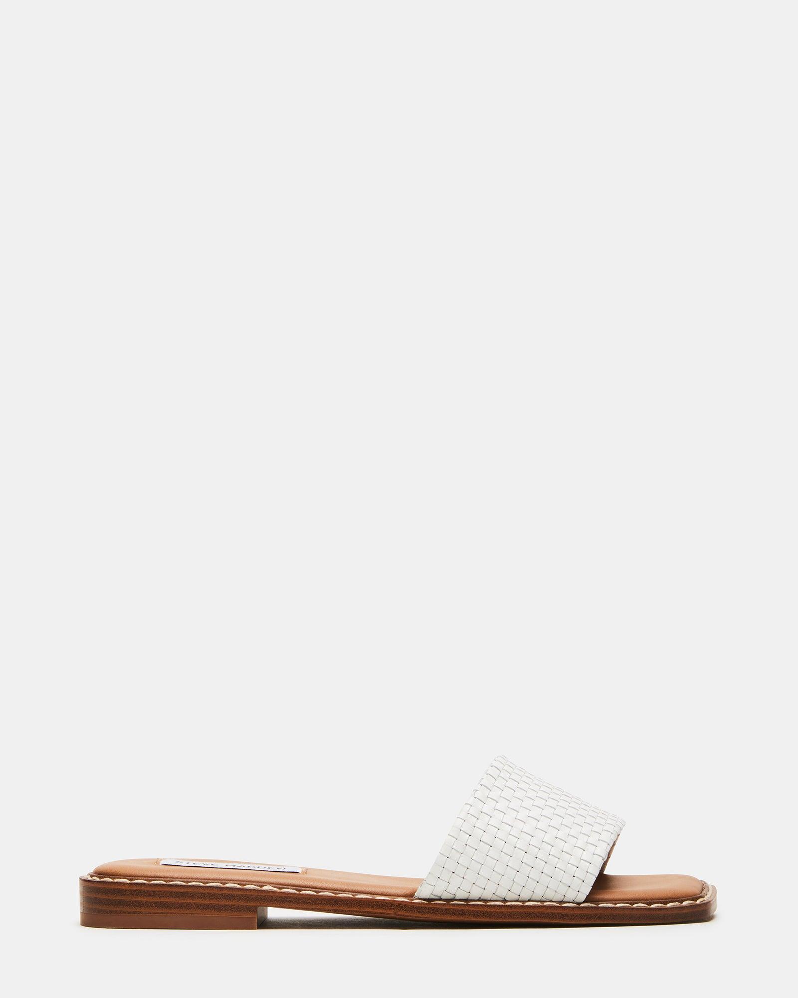 SANDRA WOVEN WHITE LEATHER Female Product Image