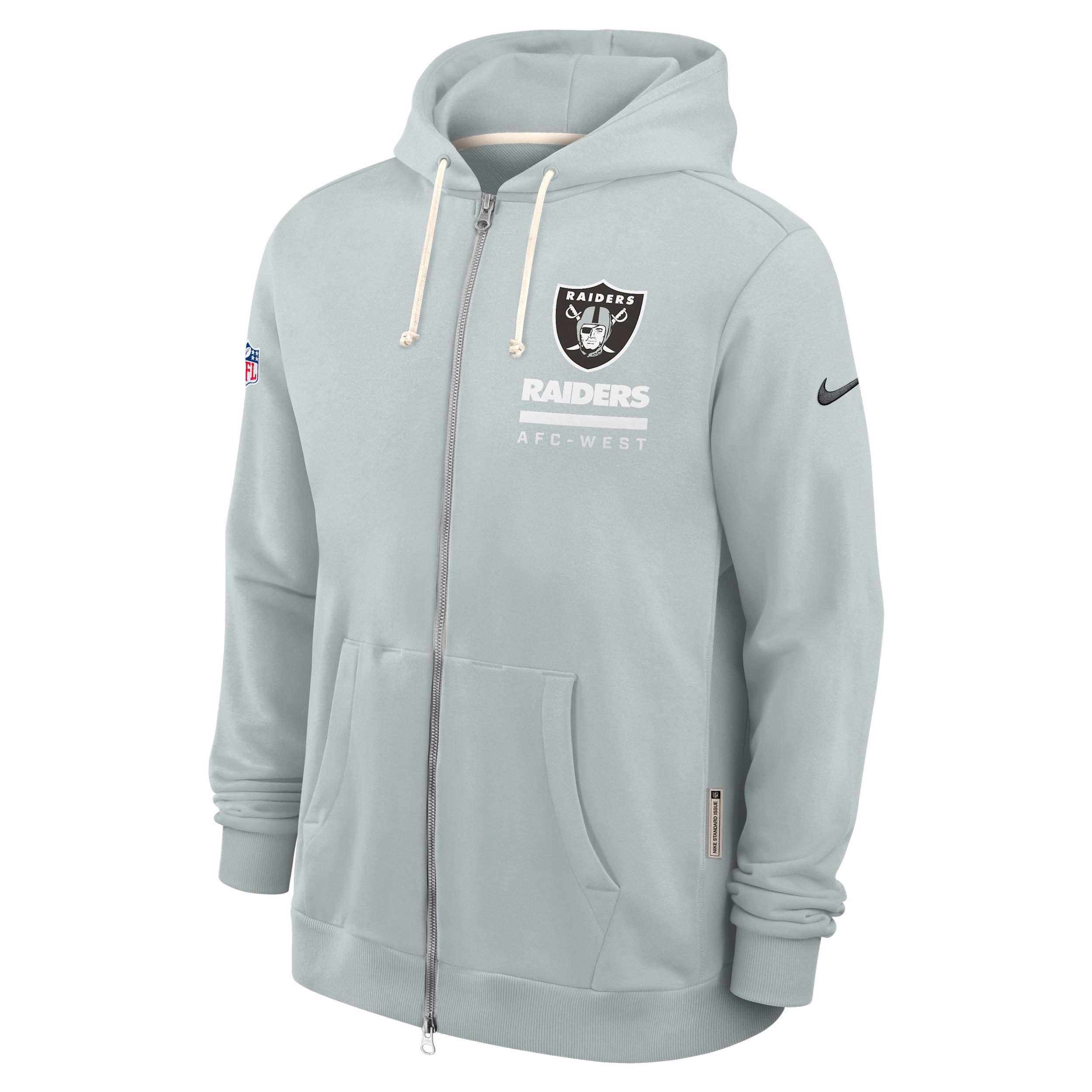 Las Vegas Raiders Utility Player Sideline Nike Men's Dri-FIT NFL Full-Zip Hoodie Product Image