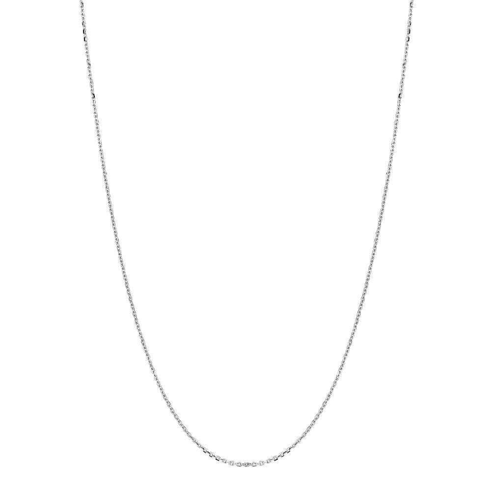 Sterling Silver Cable Chain Necklace - 16-in., Women's, Rhodium Product Image
