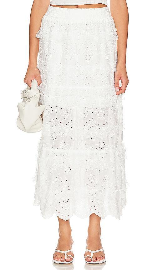 Charm Maxi Skirt Line & Dot Product Image