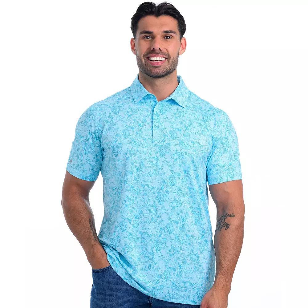 Men's Antigua Lush Polo, Size: Large, Blue Breeze Product Image