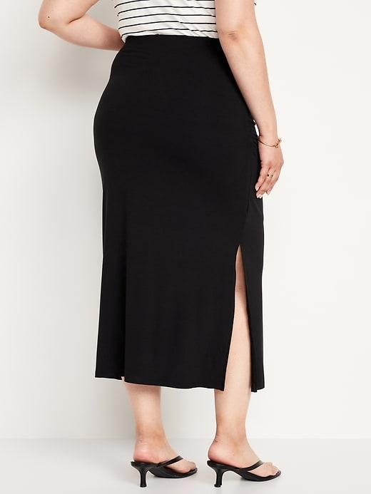 Ruched Maxi Skirt Product Image