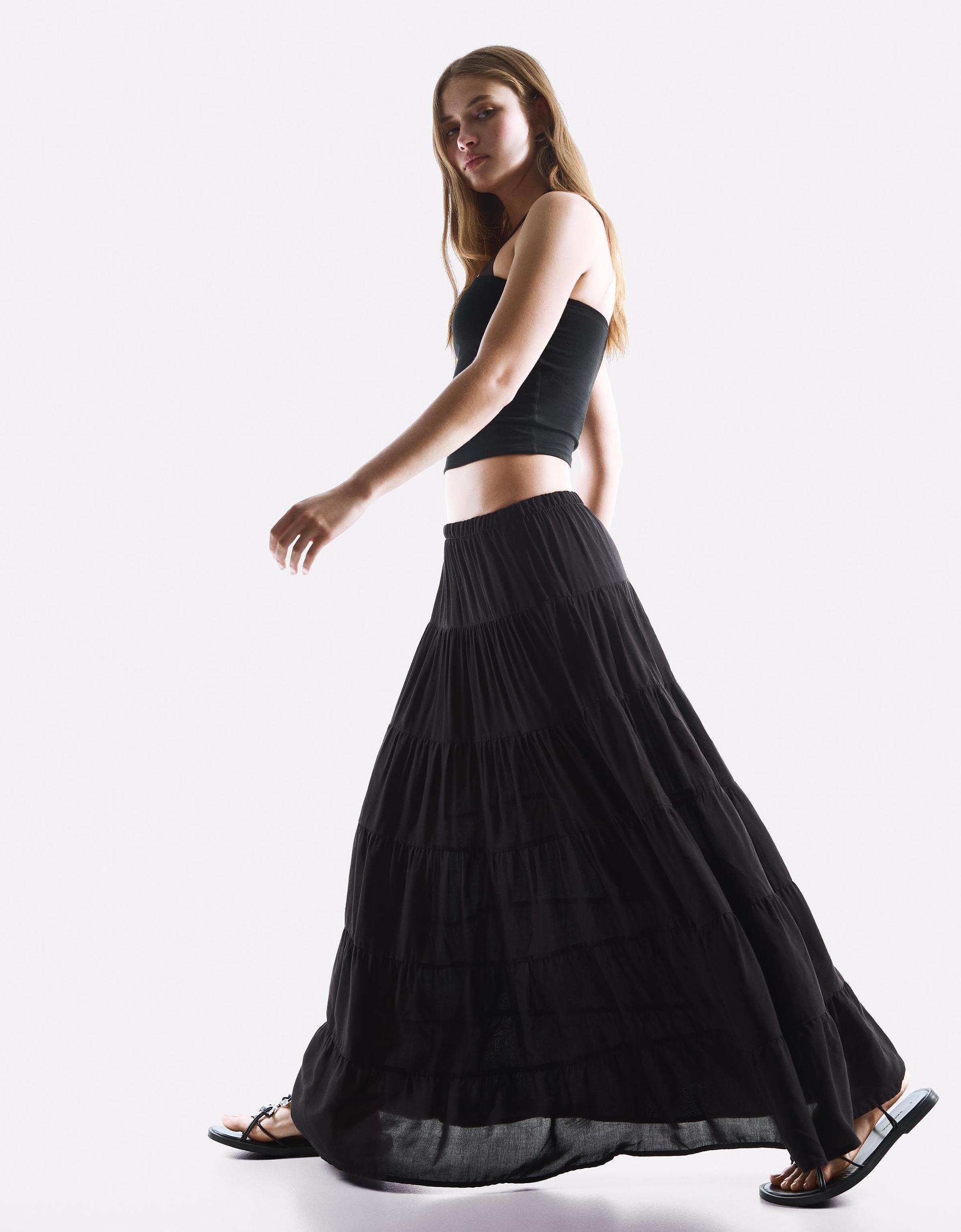 Rustic midi skirt Product Image