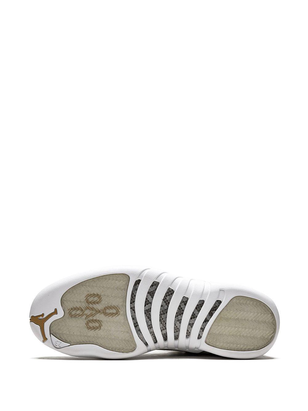x OVO Air Jordan 12 Retro "White/Metallic Gold" sneakers Product Image