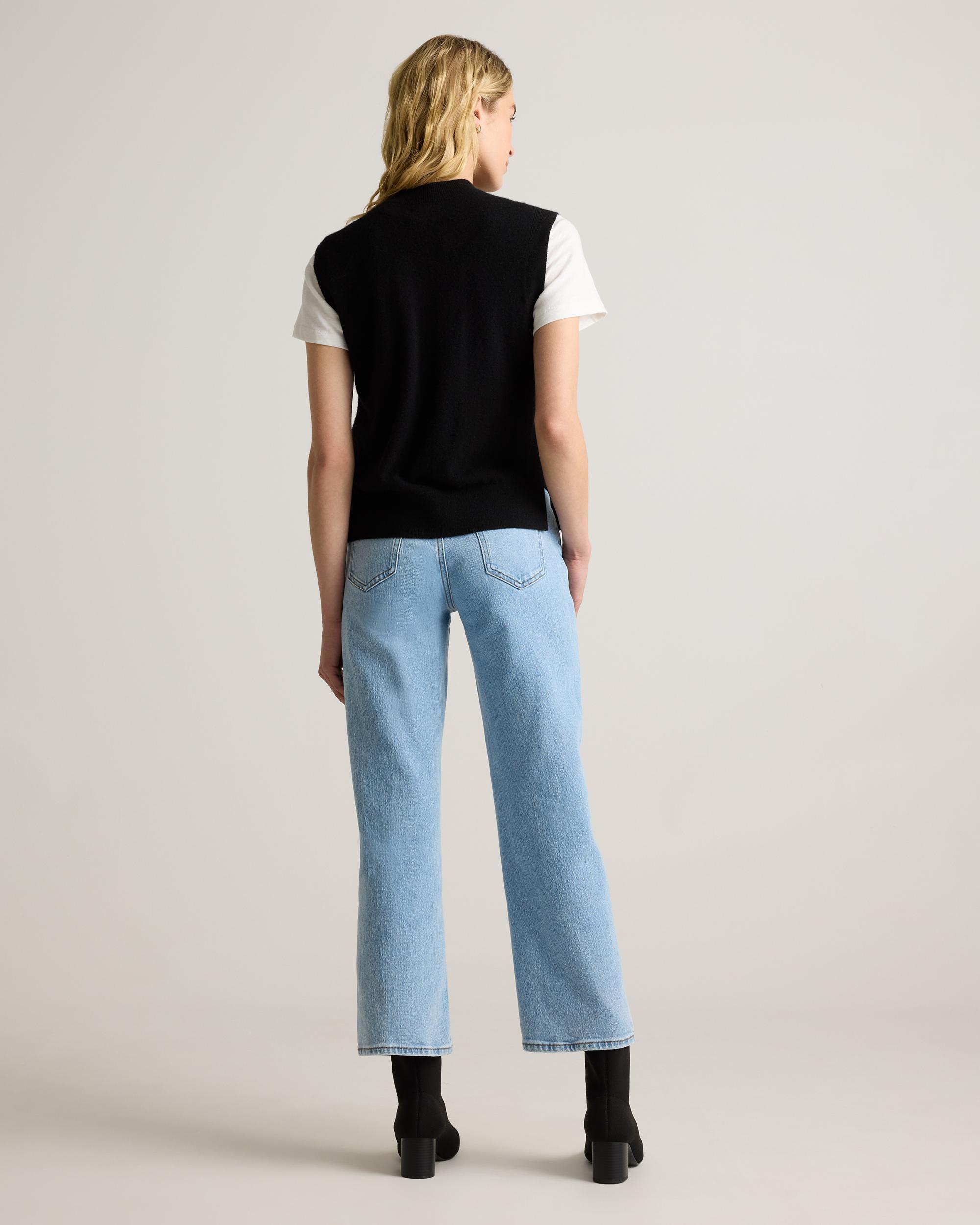 Quince | Women's Mongolian Cashmere Mock Neck Sweater Vest Size XL Product Image