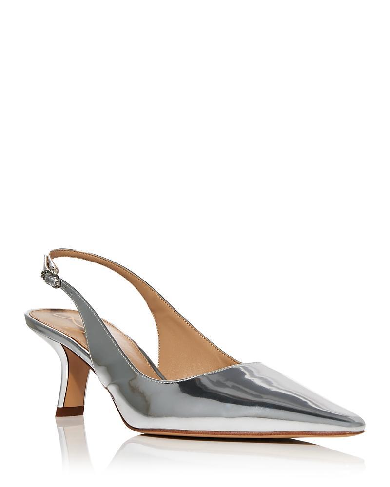 Womens Bianka Leather Slingback Pumps Product Image