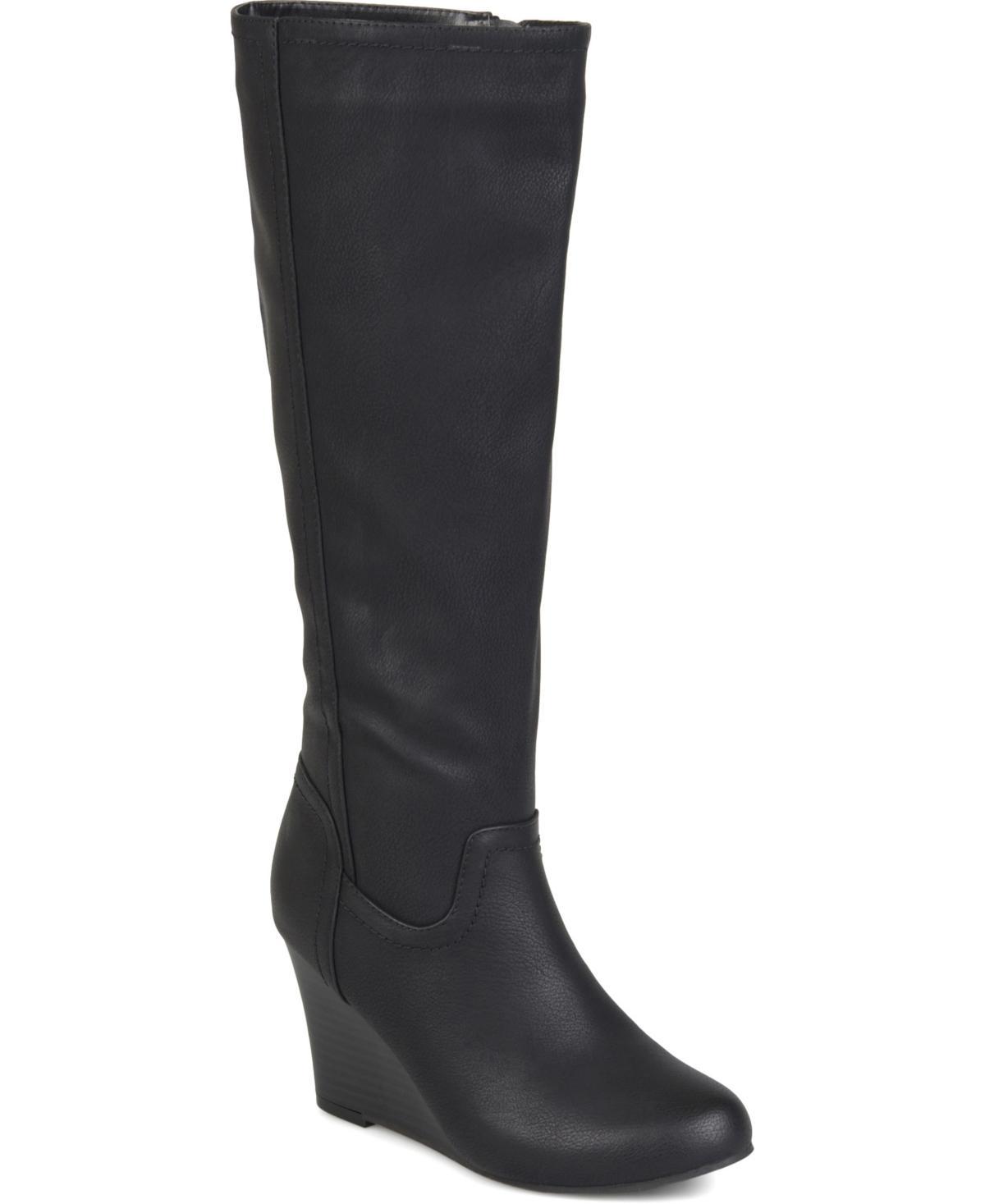 Journee Langly Women's Wedge Knee High Boots, Girl's, Size: 9 Wc Product Image