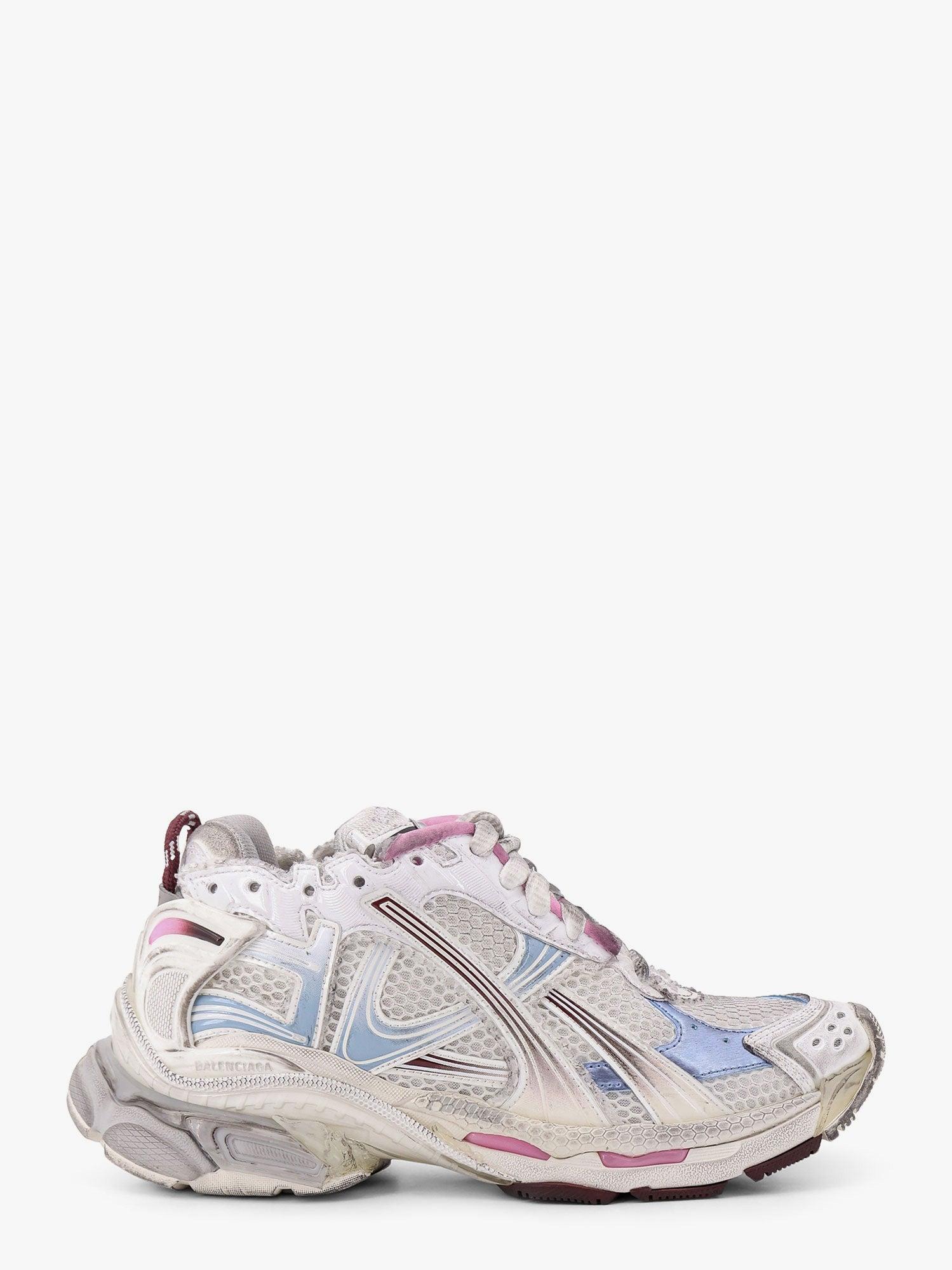 BALENCIAGA Runner Gradient Sneakers In White Product Image