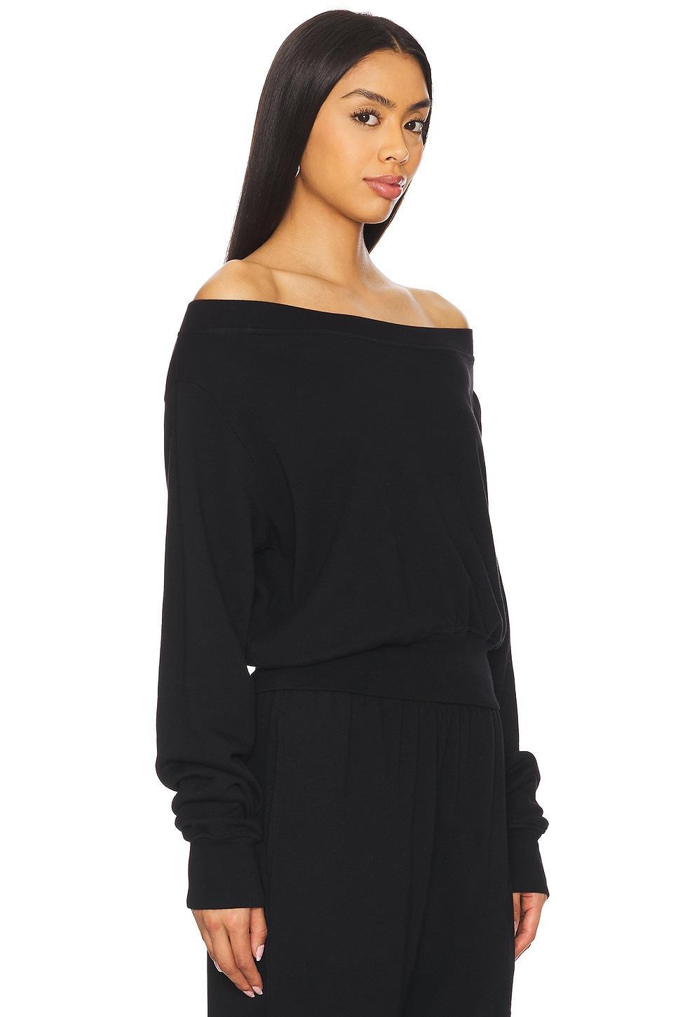 Bix Off The Shoulder Sweatshirt Michael Lauren Product Image