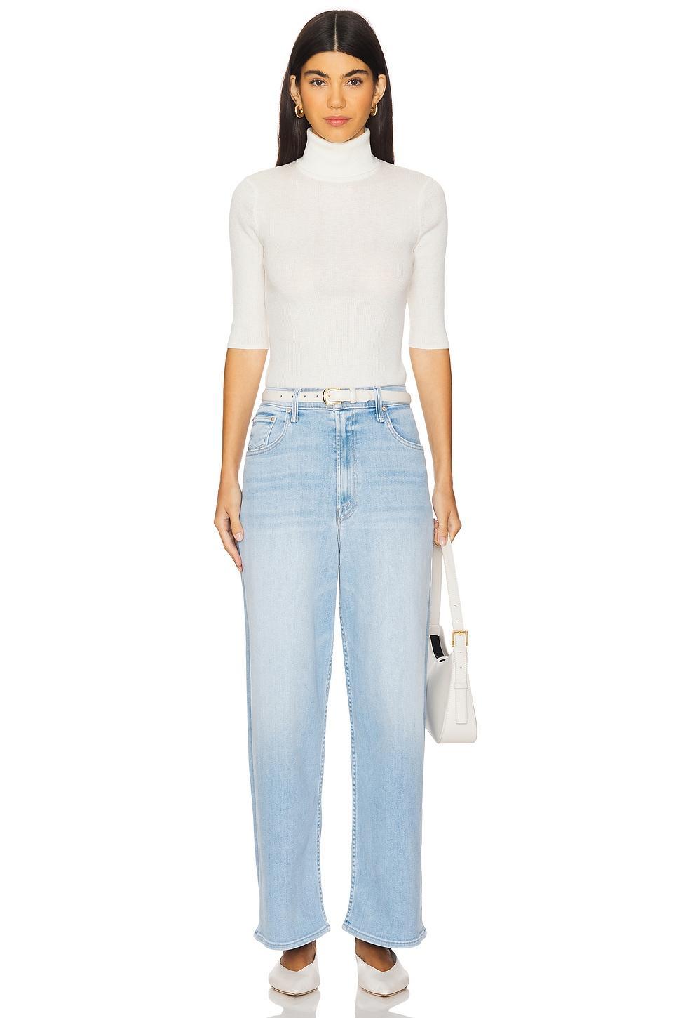 High Waisted Spinner Zip Flood MOTHER Product Image