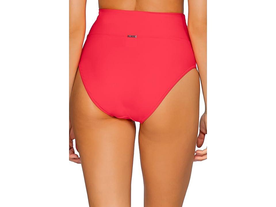 Fold-Over High-Waist Bikini Bottom Product Image