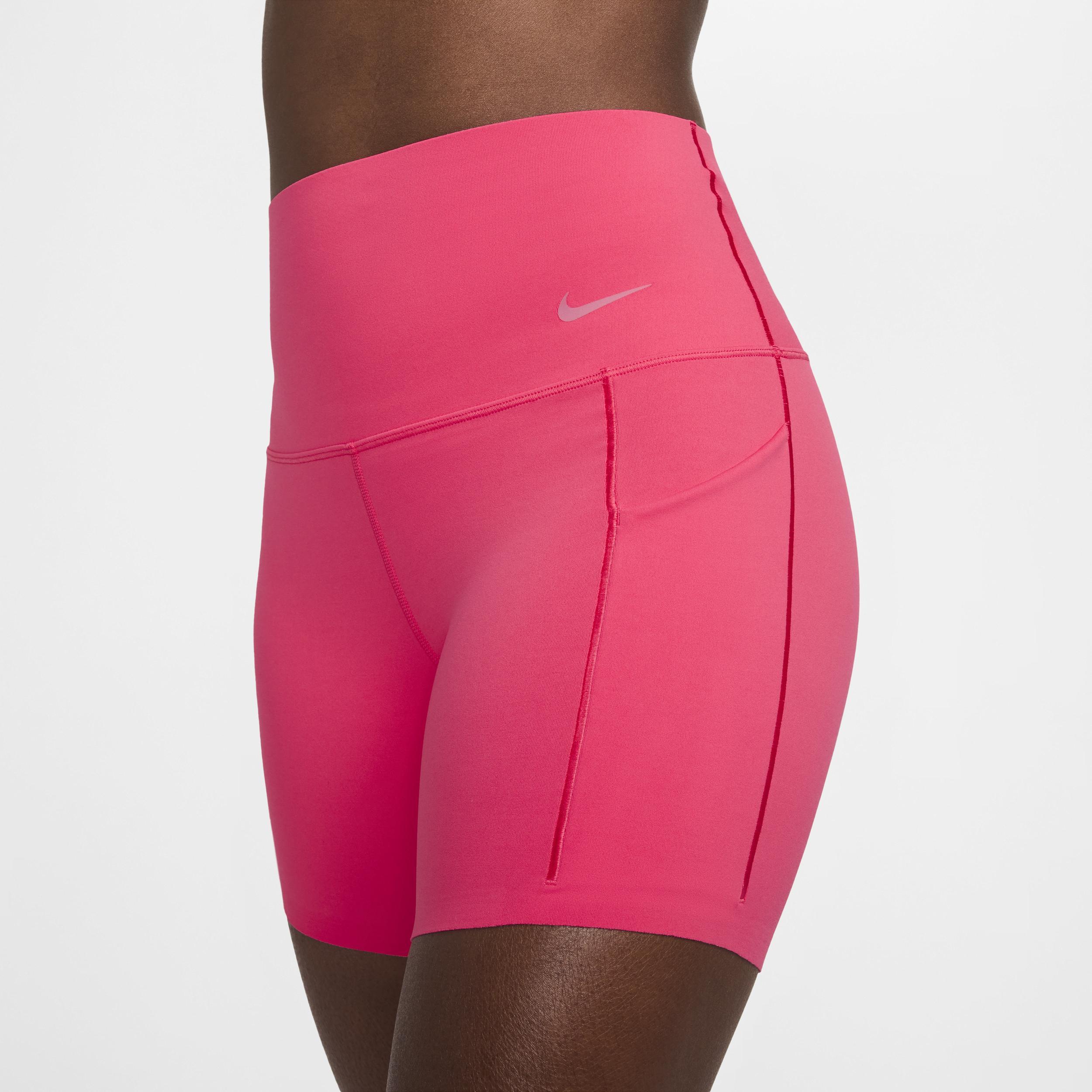 Nike Women's Universa Medium-Support High-Waisted 5" Biker Shorts with Pockets Product Image