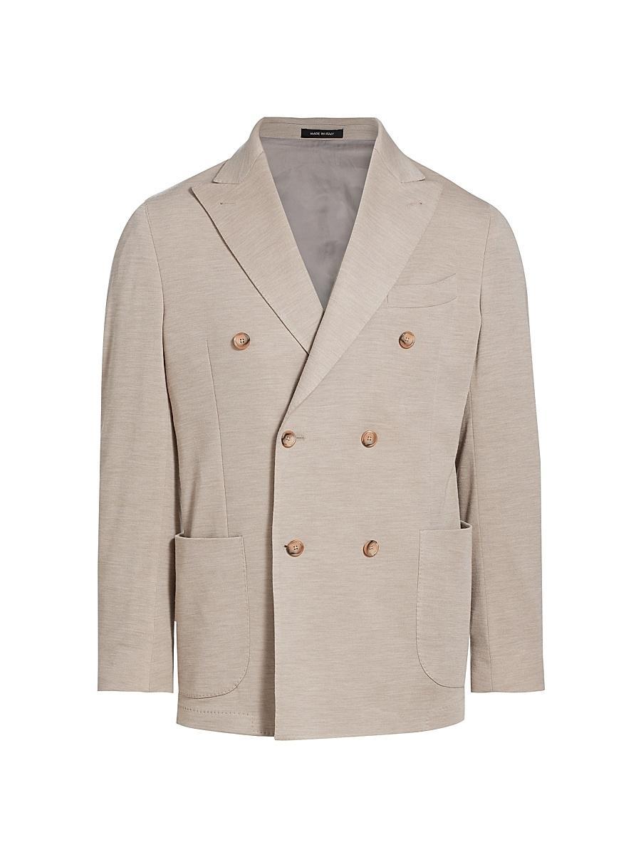 Mens COLLECTION Wool Double-Breasted Sport Coat Product Image