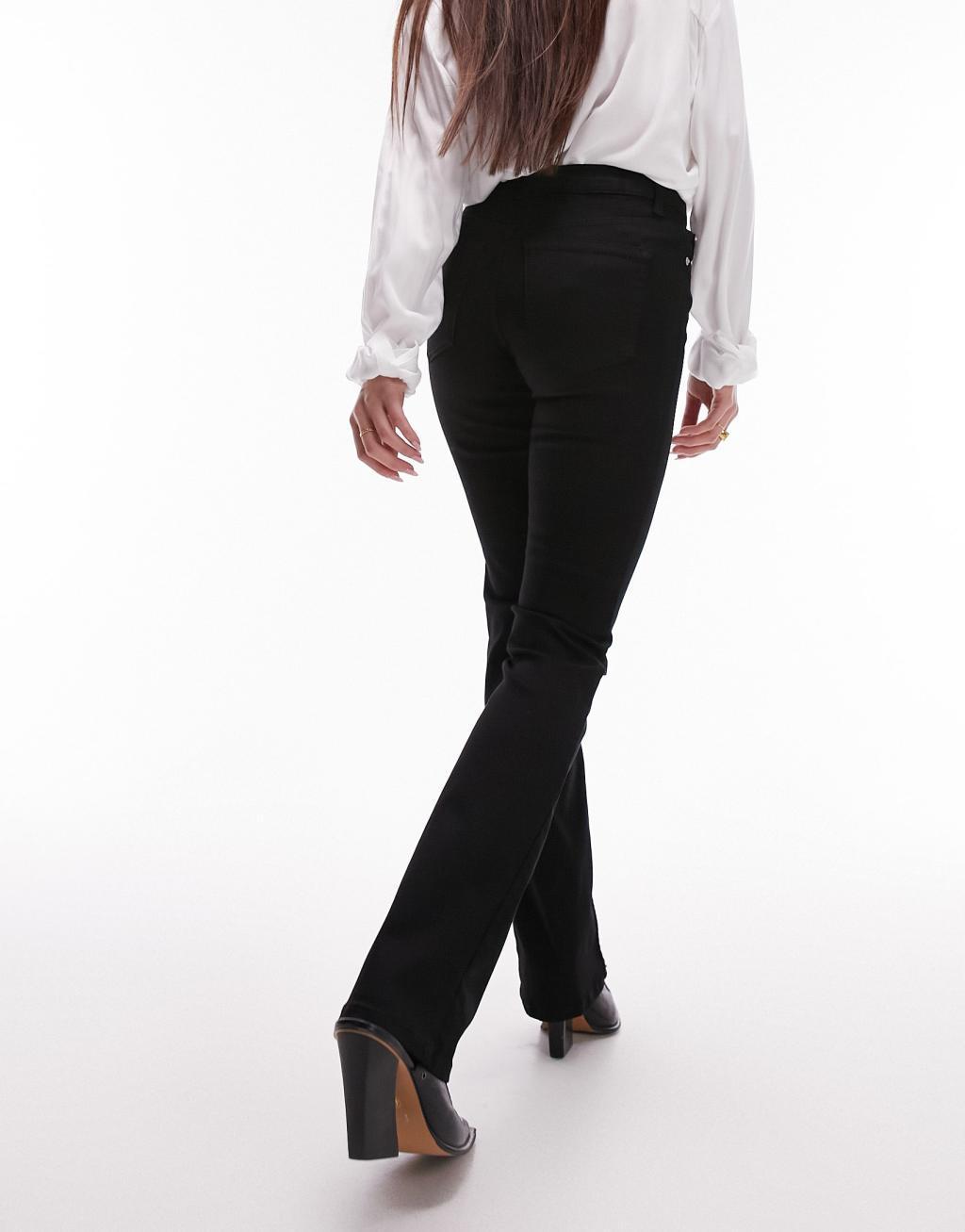 Topshop Lean jeans in black Product Image