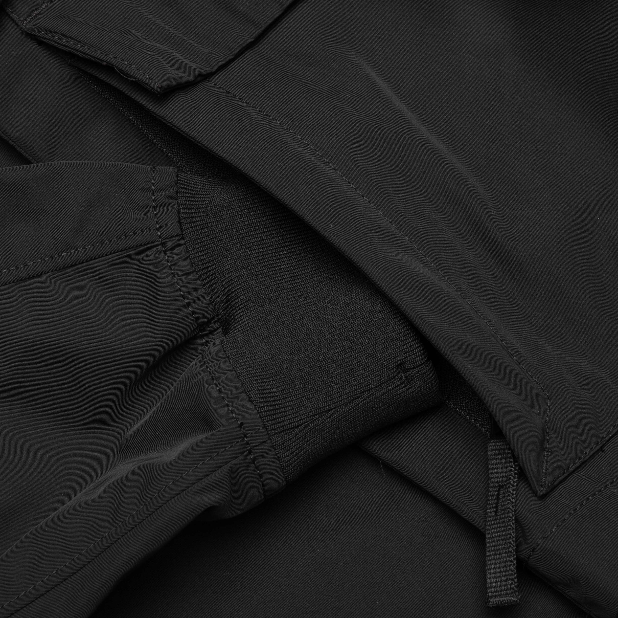 Micro Twill Hooded Jacket - Black Male Product Image