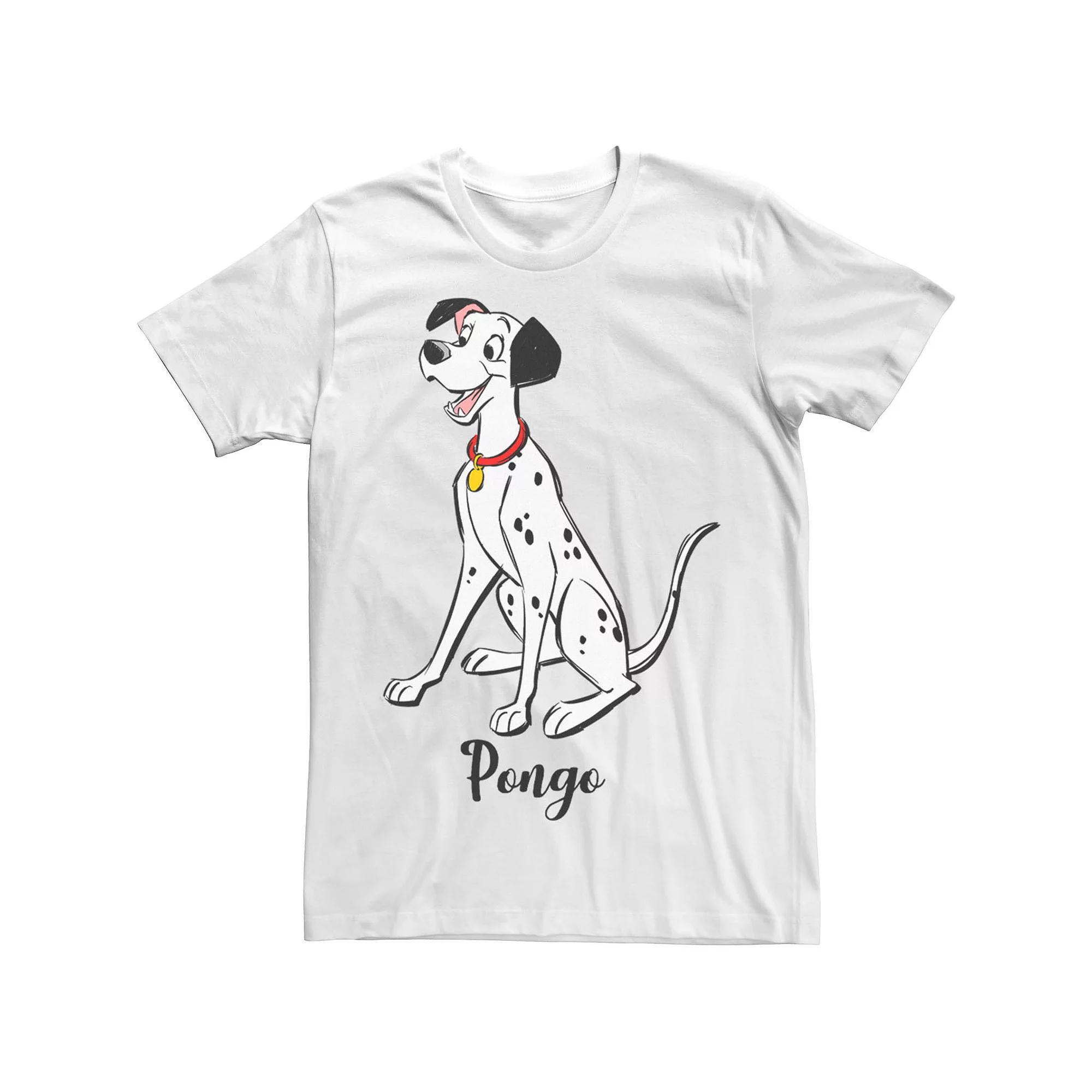 Disney's 101 Dalmatians Perdita Big Face Men's Tee, Size: XL, White Product Image