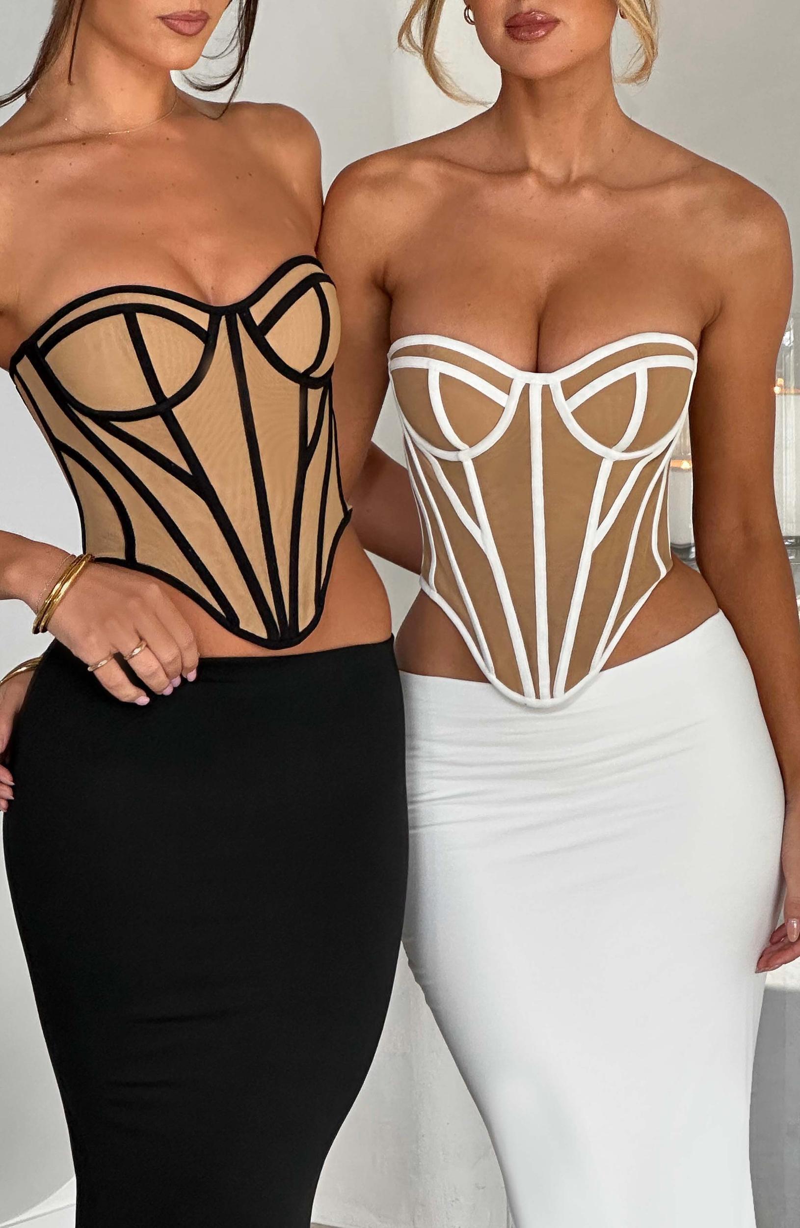 Santanna Corset - Ivory/Nude Product Image