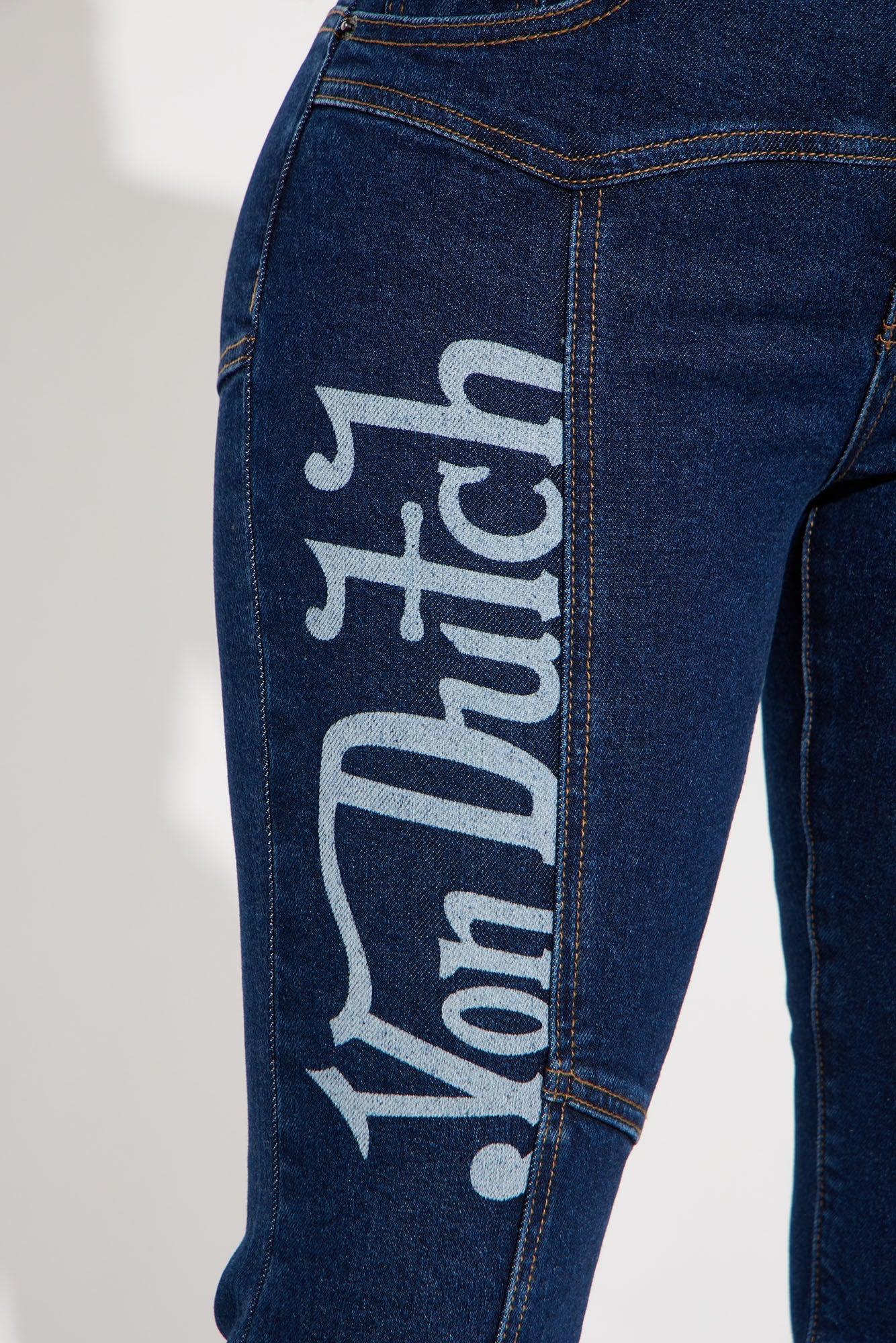 Von Dutch Seamed Bootcut Jeans - Dark Wash Product Image