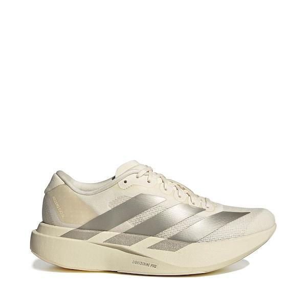 Womens adidas Adizero EVO SL Athletic Shoe - Wonder White / Cyber Metallic / Warm Vanilla Product Image